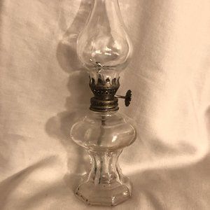Vintage Glass Oil Lantern